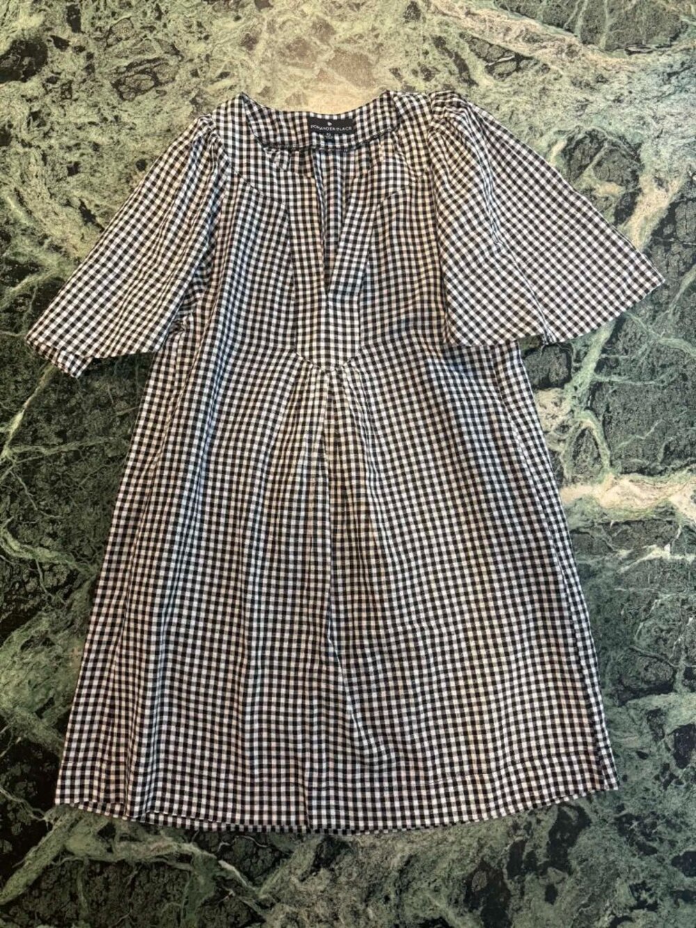 Tuckernuck Pomander Place Emerson Dress Black White Gingham XS
